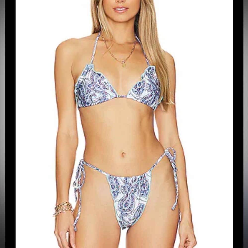 New! Frankie's Bikinis SET Tidal paradiso Paisley Bikini 1078